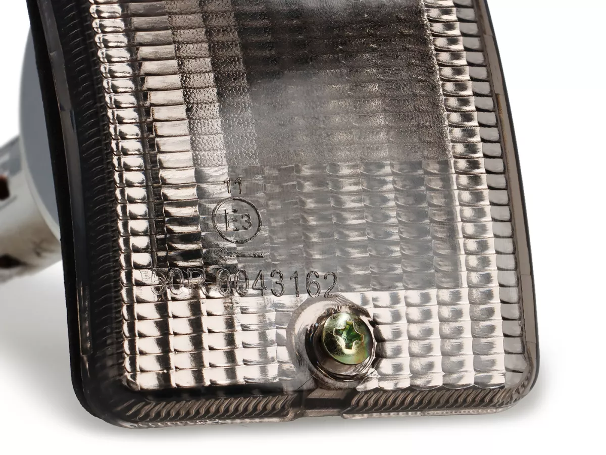 Indicatore di direzione -SIEM- Vespa PK50 XL, PK125 XL anteriore destro - nero oscurato