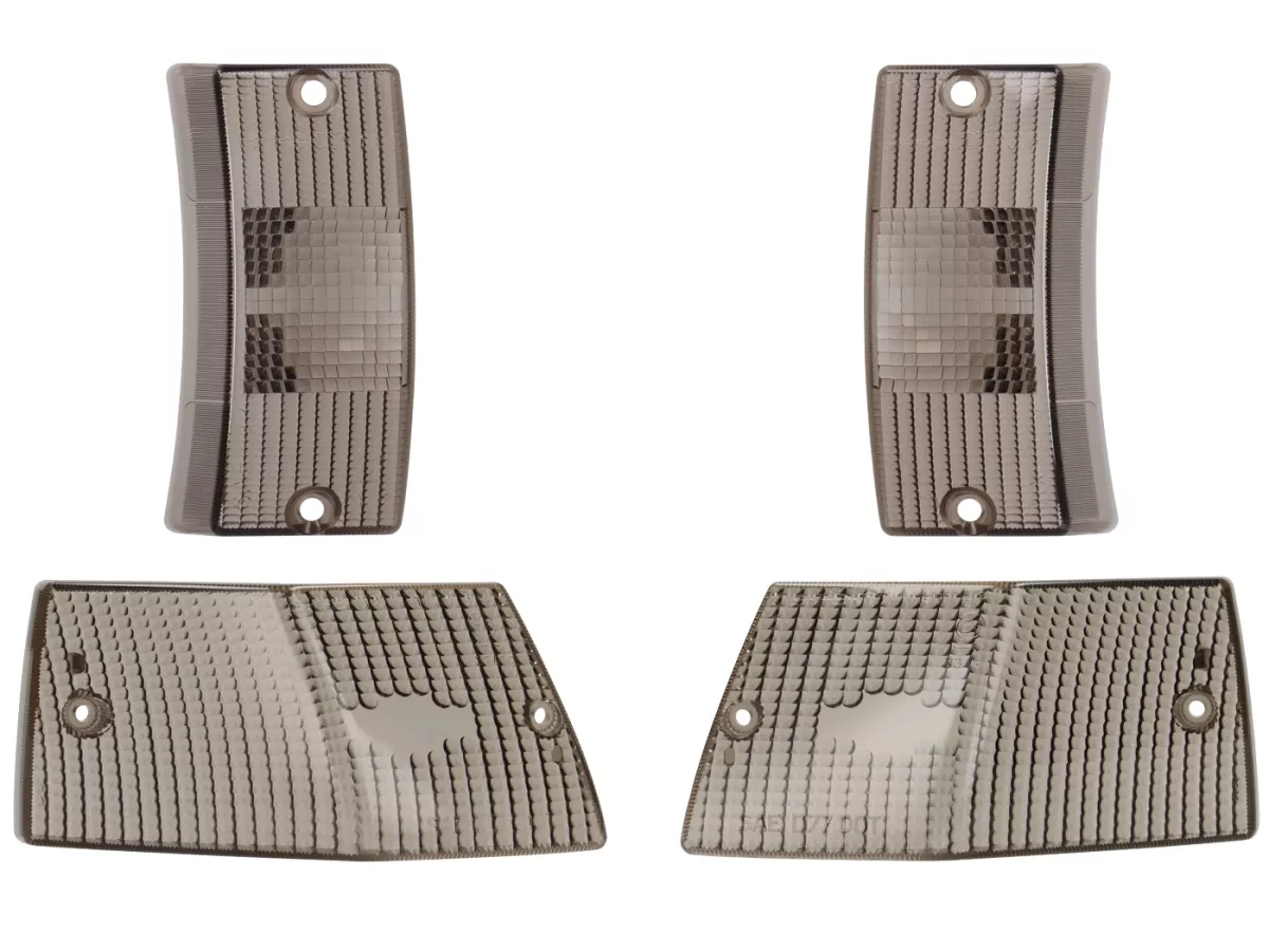 Lensa indikator -SEM set 4 - Vespa PX80, PX125, PX150, PX200, T5 125cc - Hitam (berwarna)