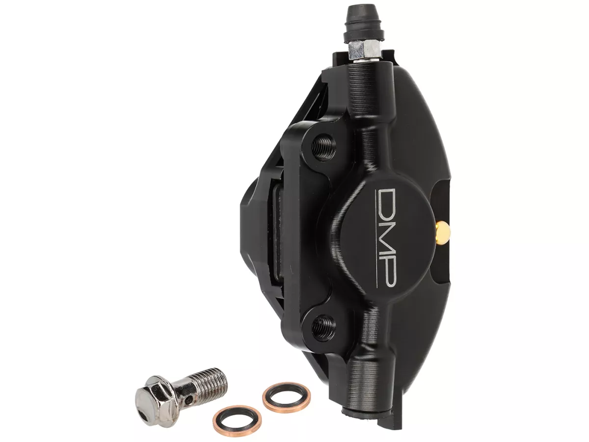 Pinza freno anteriore -DMP CNC Ø30mm- Piaggio ZIP SP, ZIP 2000 - anodizzata nera