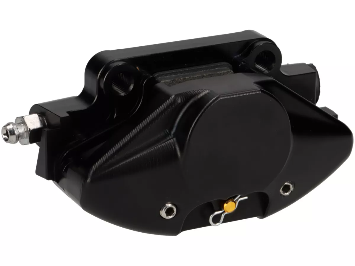 Pinza freno anteriore -DMP CNC Ø30mm- Piaggio ZIP SP, ZIP 2000 - anodizzata nera
