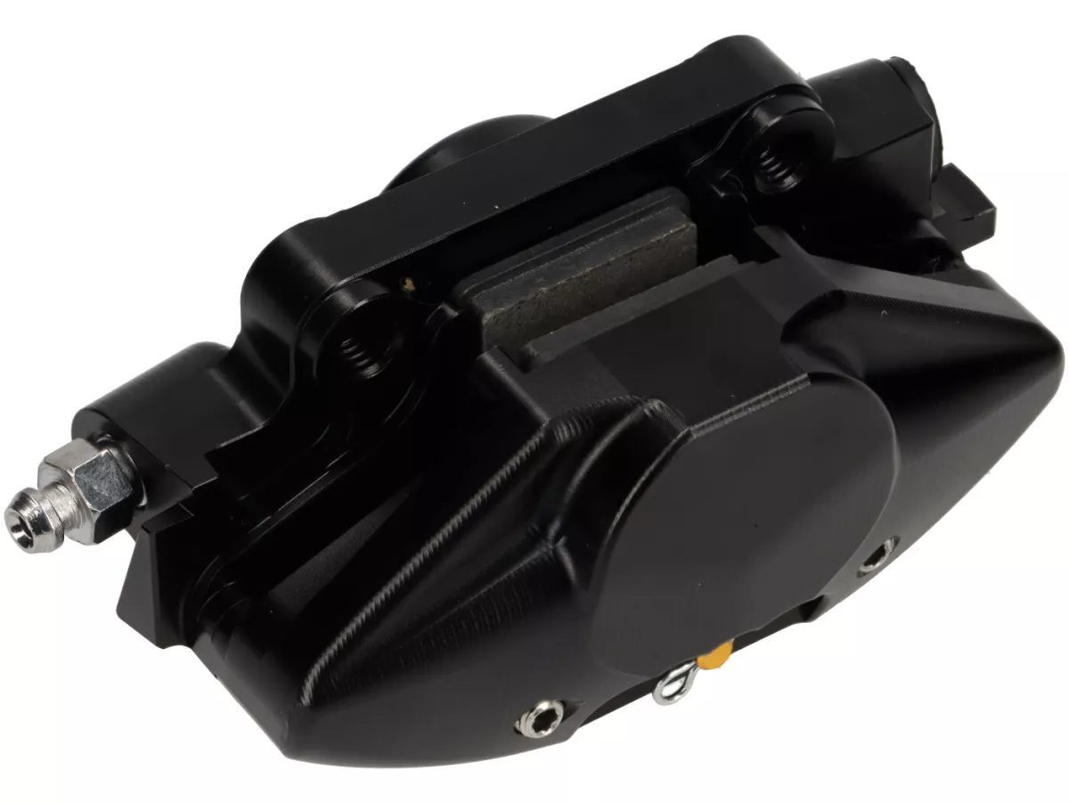 Pinza freno anteriore -DMP CNC Ø30mm- Piaggio ZIP SP, ZIP 2000 - anodizzata nera