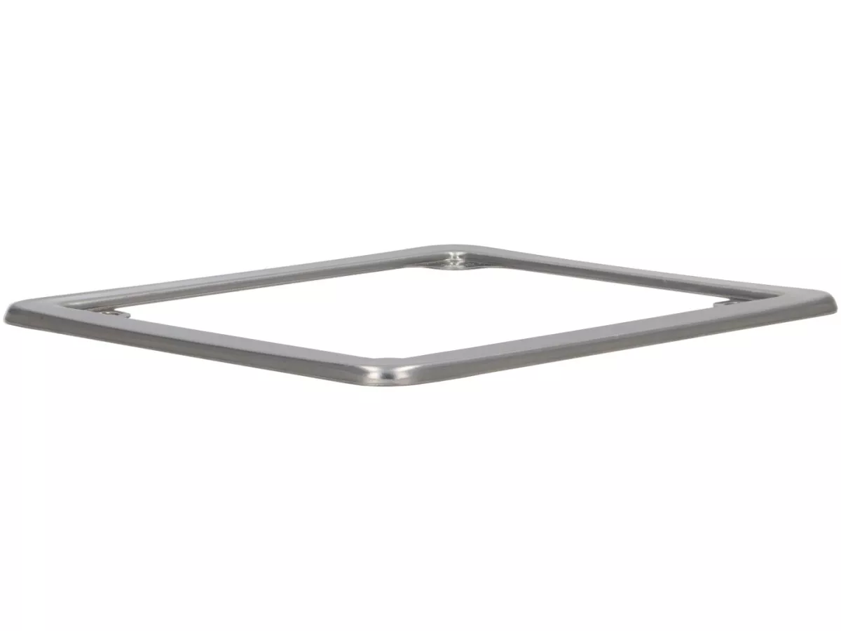 Dekorativ ram för registreringsskylt/nummerskylt -CIF- 150x130mm - 50cc Italien (6 siffror) - polerat rostfritt stål
