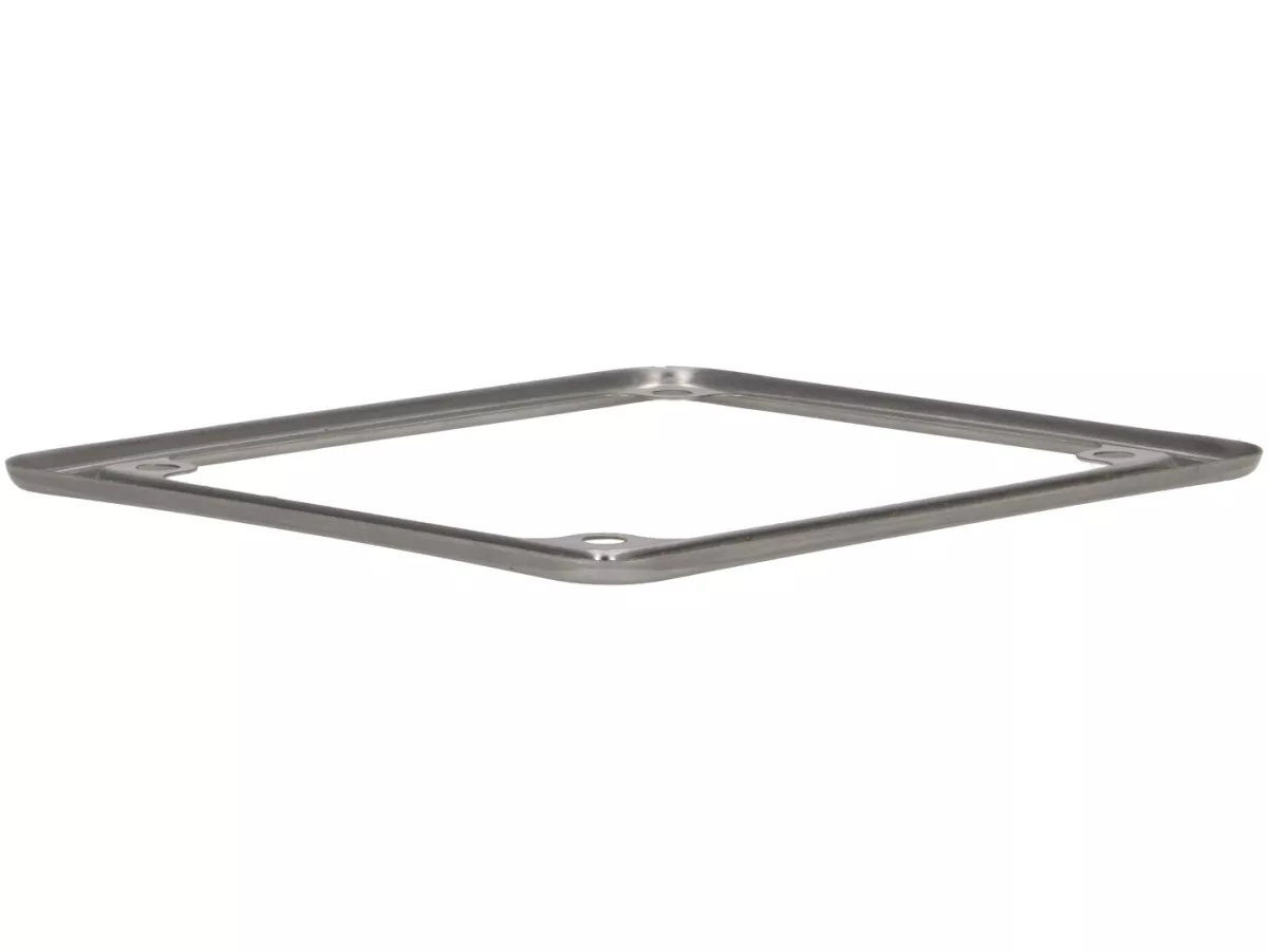 Dekorativ ram för registreringsskylt/nummerskylt -CIF- 150x130mm - 50cc Italien (6 siffror) - polerat rostfritt stål