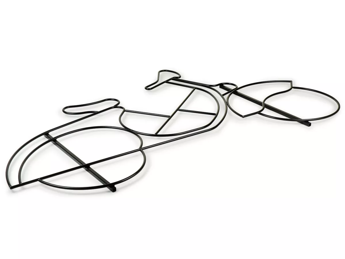 Wire frame -Vespa Oldie, Made in Germany, approx. 126x76cm- wire Ø8mm, KTL coated, incl. ground spikes - can be used as a decorative element indoor/outdoor - for fairy lights, as a plant climbing frame, wall emblem or decorative element