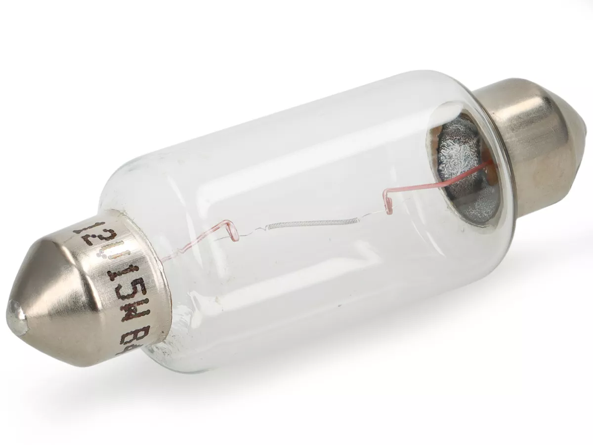 Festoon -HELLA SV8,5 15x41mm- 12V 15W - white