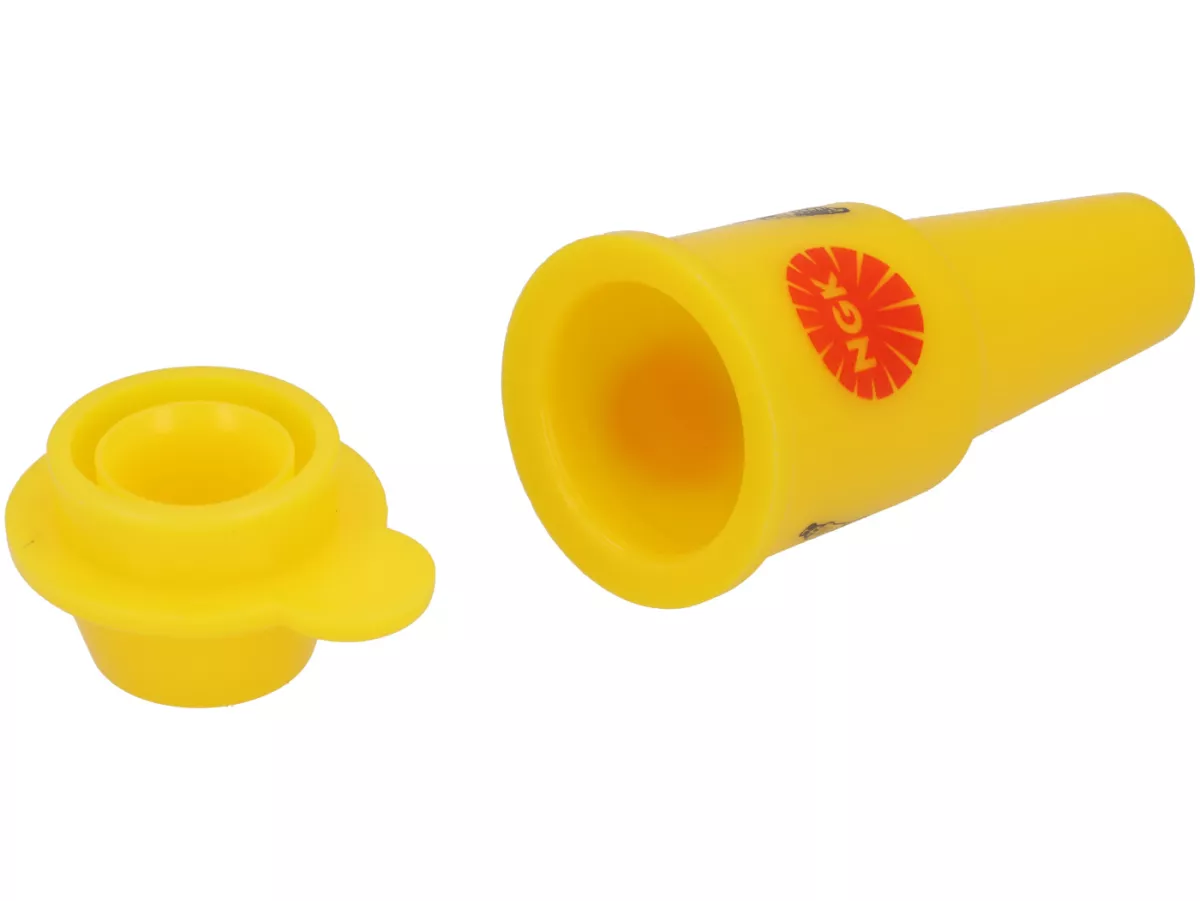 Spark plug box -NGK water-repellent- suitable for 10mm (TYPE C) +12mm (TYPE J/D) spark plugs- plastic - yellow