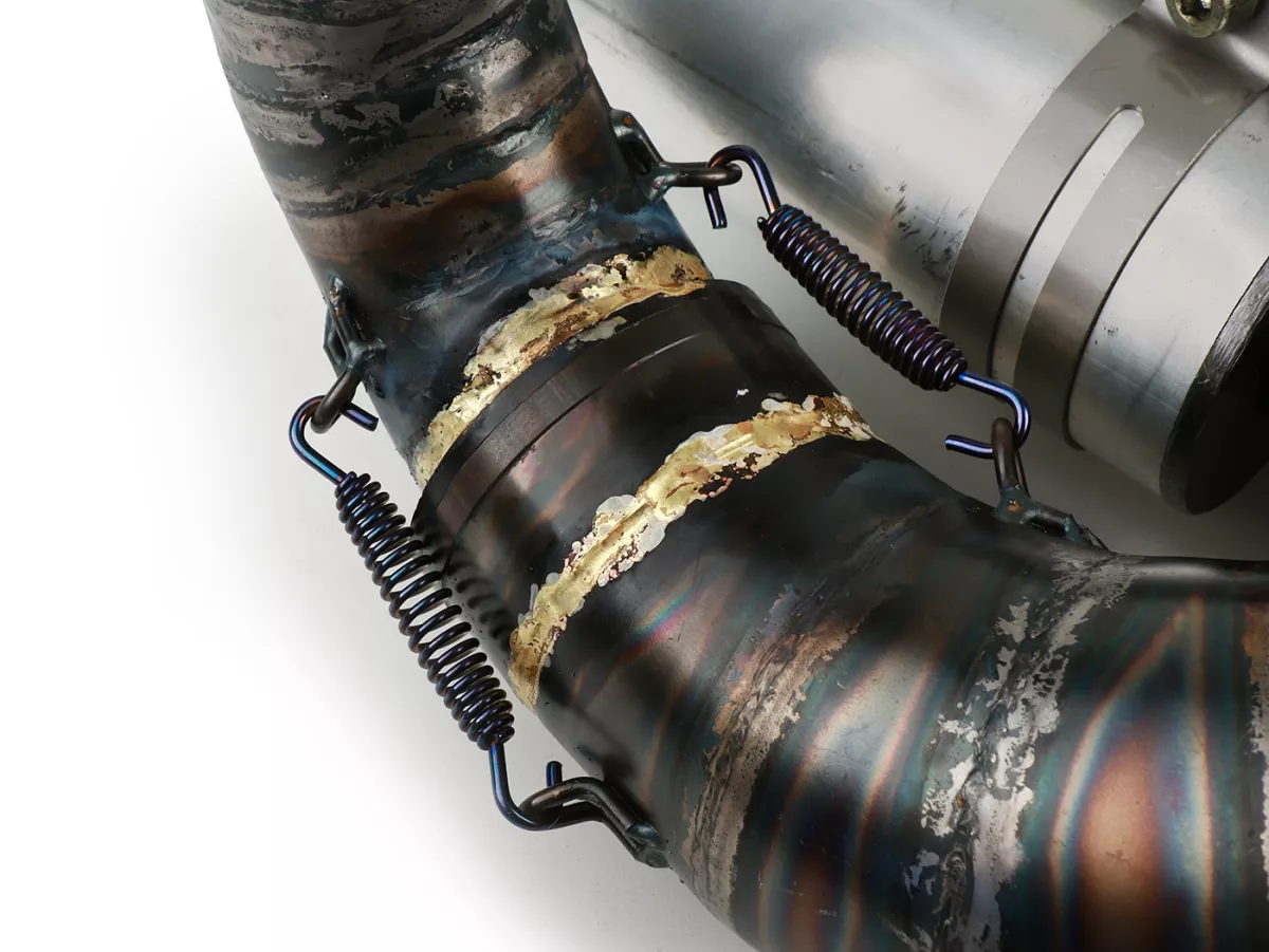 Escape -EGIG PERFORMANCE BOA (Curly)- Quattrini M200 Ø=44mm, silenciador atornillado- Vespa ET3, PV125 - Amortiguador desplazado necesario
