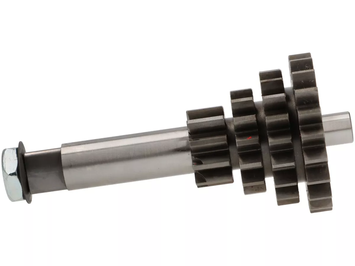 Albero ausiliario -EGIG PERFORMANCE (poligono)- Vespa V50, PV125, ET3, PK50, PK80, PK125 S-XL - 10-14-18-21 denti (utilizzato con cambio originale, quarta marcia corta)