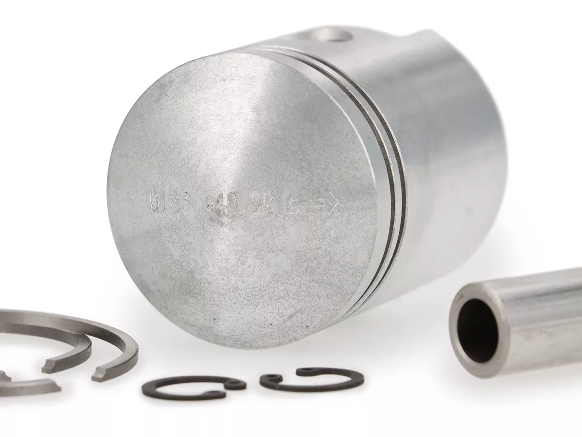 Piston -GOL- Vespa SS90 (V9SS1T), 90 Racer (V9SS2T), V90 2° (V9A1T, 25001-) - Pin piston Ø15mm - Ø48.2mm (3M)