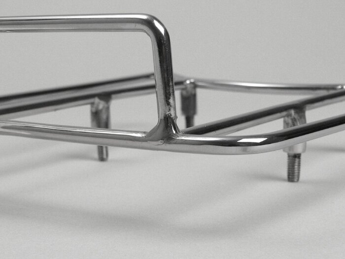 Rear rack -ANCILLOTTI STYLE Sprint Rack- Lambretta LI (series 3), LIS, SX, TV (series 3), DL, GP