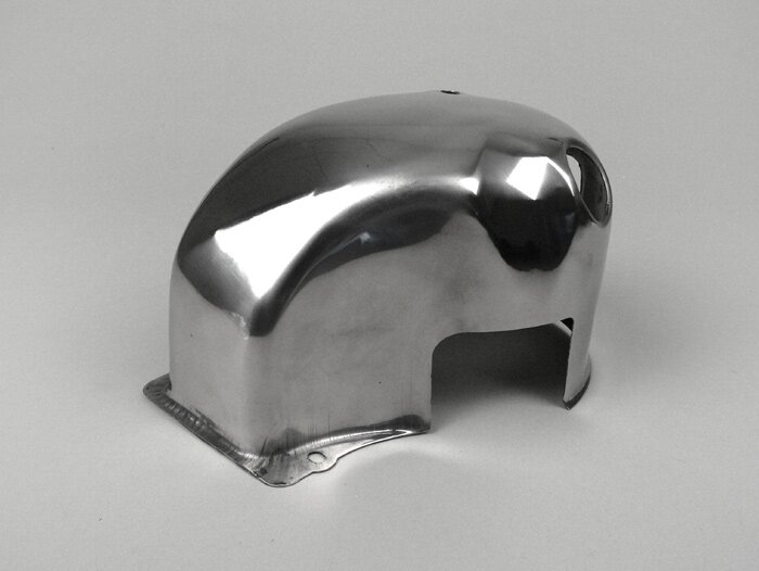 Tapa de cilindro -PREMIUM- Lambretta LI, LIS, SX, TV (series 2-3), DL, GP - acero inoxidable