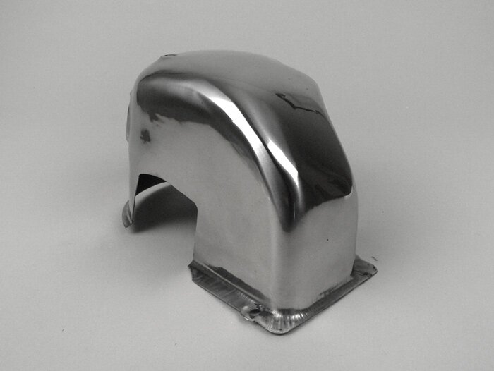 Tapa de cilindro -PREMIUM- Lambretta LI, LIS, SX, TV (series 2-3), DL, GP - acero inoxidable