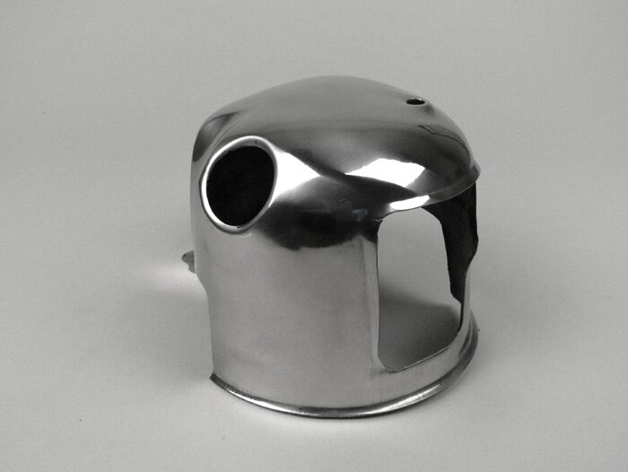 Tapa de cilindro -PREMIUM- Lambretta LI, LIS, SX, TV (series 2-3), DL, GP - acero inoxidable