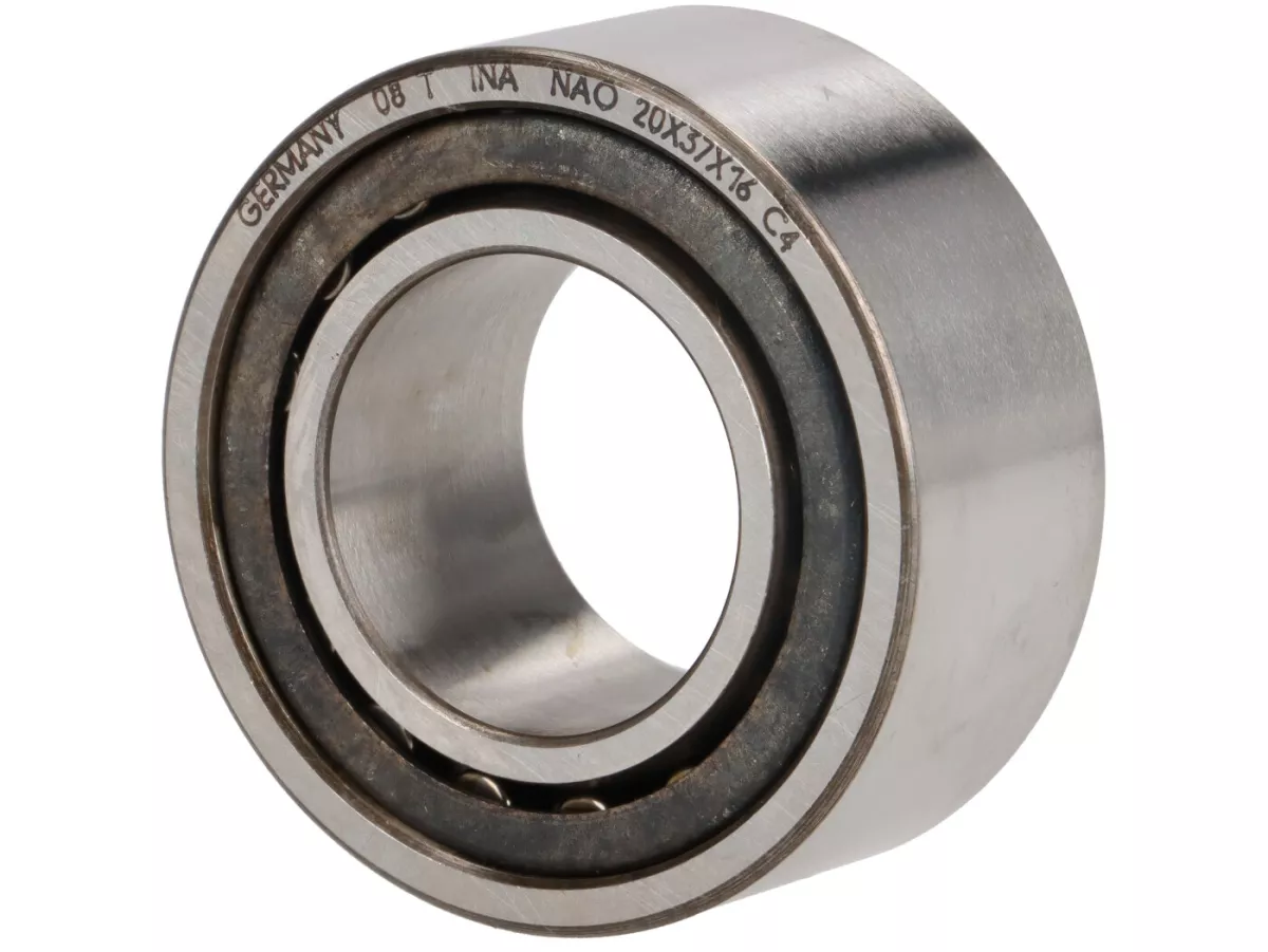 Needle roller bearing NAO 20-37-16 -INA- (20x37x16mm) - (used for crankshaft flywheel side Lambretta Lui 50-75, J50, J100, J125 - used until 03.1969