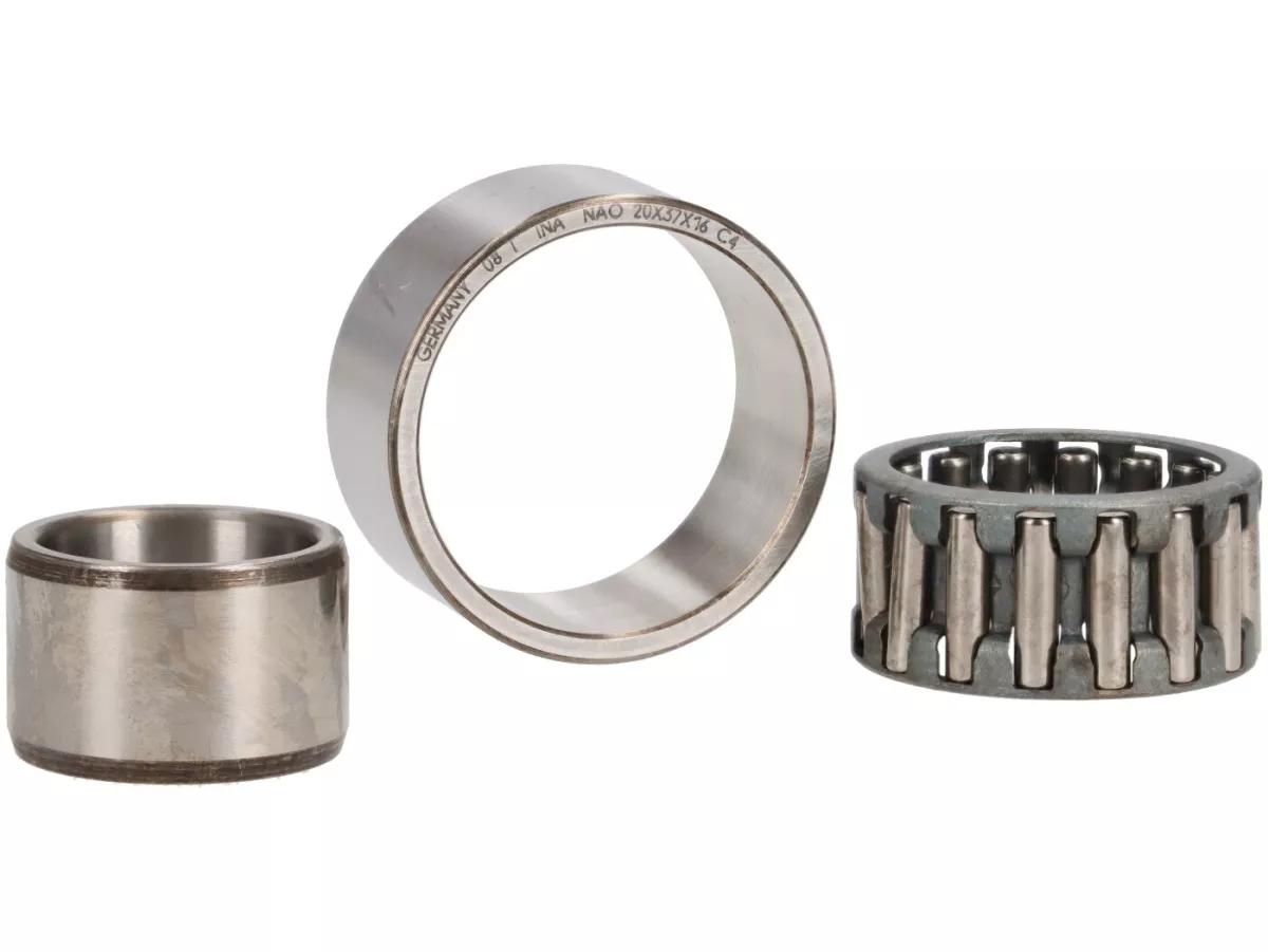 Needle roller bearing NAO 20-37-16 -INA- (20x37x16mm) - (used for crankshaft flywheel side Lambretta Lui 50-75, J50, J100, J125 - used until 03.1969