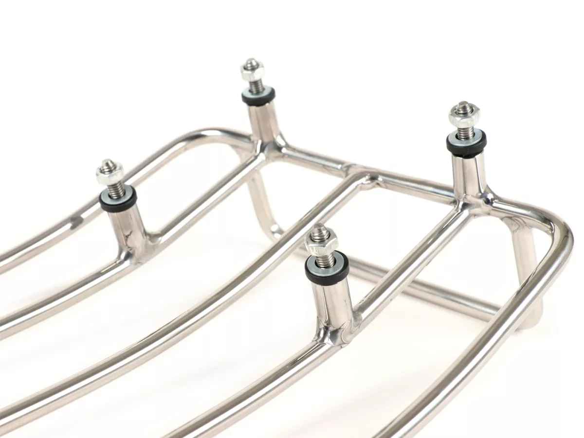 Rear rack -SPAQ Sprint Rack- Lambretta LI (series 1-2), TV (series 2) - stainless steel