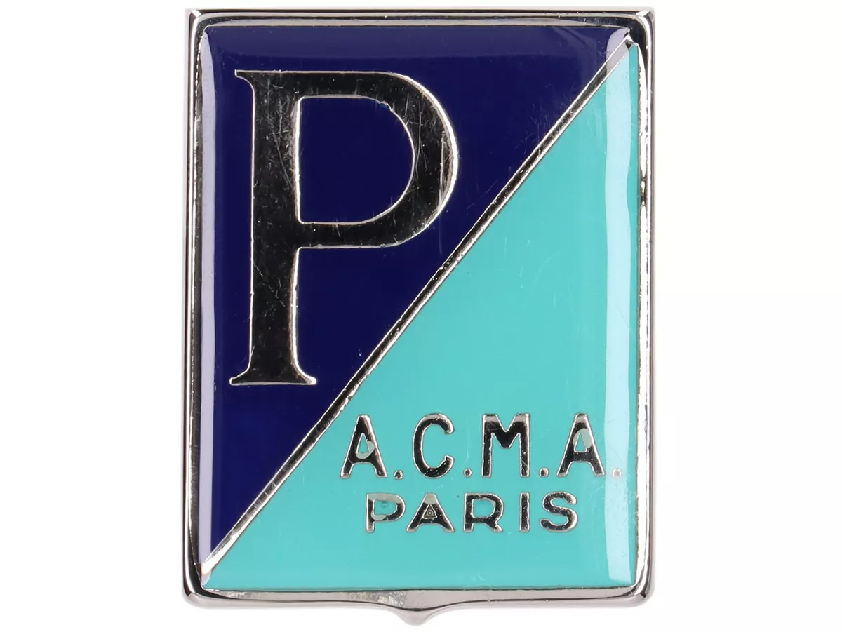 Huruf bertingkat -PREMIUM- Piaggio A.C.M.A. Paris persegi panjang - Vespa ACMA - tab lentur