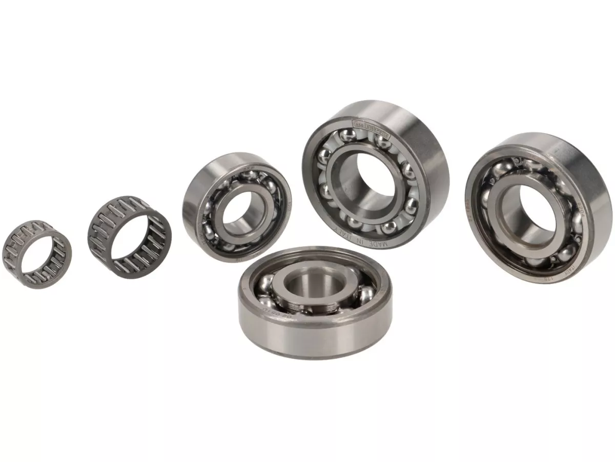 Set cuscinetti a sfera motore -LAMBRETTA- J50, J100, J125 3m, Lui 50 - dal 03.1969