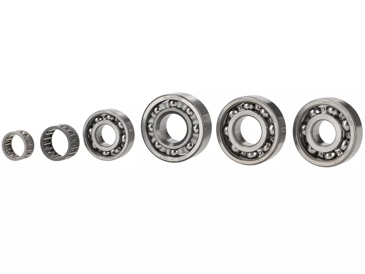Set cuscinetti a sfera motore -LAMBRETTA- J50, J100, J125 3m, Lui 50 - dal 03.1969