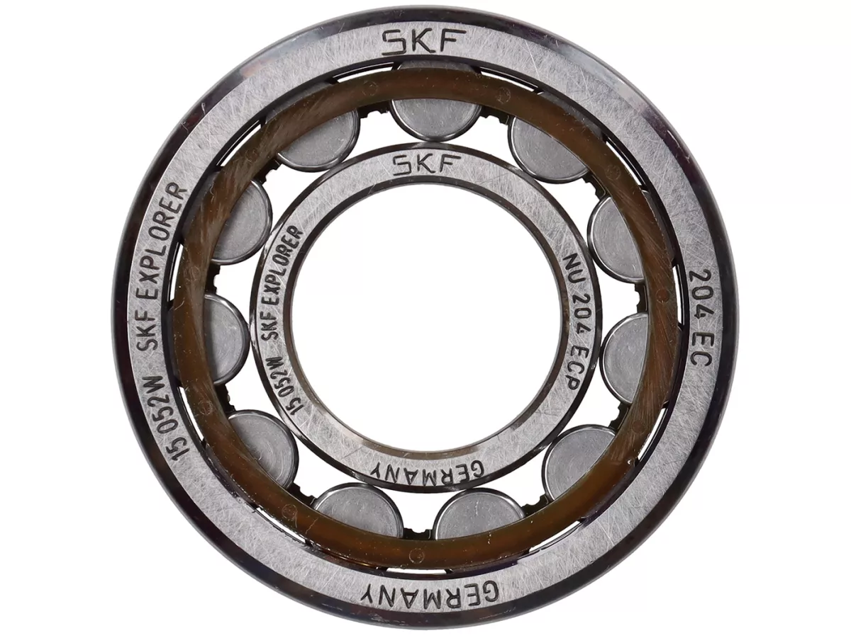 Set di cuscinetti a sfera motore -LAMBRETTA- J125 4m, Lui 75 - fino al 03.1969 con X803 Casa Performance fan wheel housing