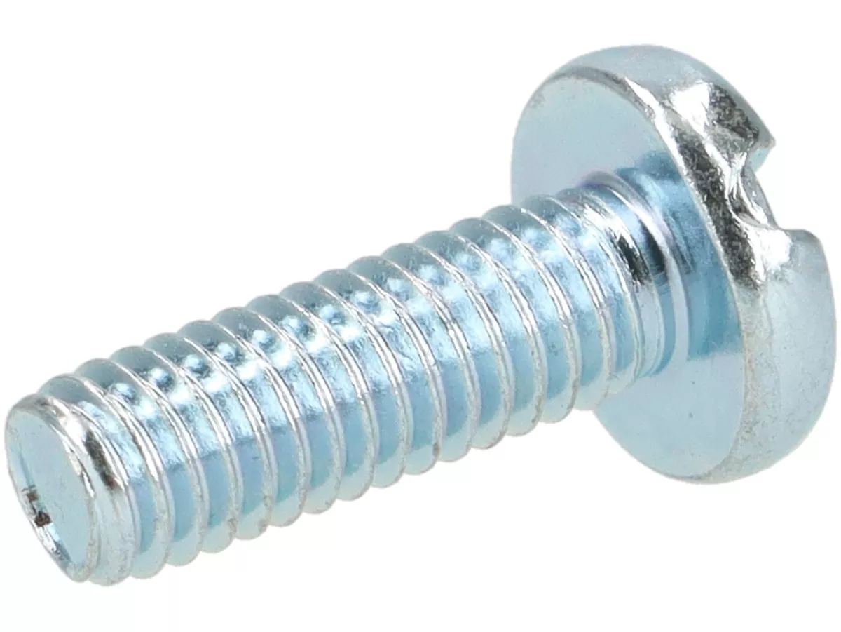 Vite con intaglio -M4 x 12mm- (utilizzata per il passaggio dei cavi nella parte superiore dell'alloggiamento della ventola) Lambretta LI, LIS, SX, TV, DL, GP, Lui, J)