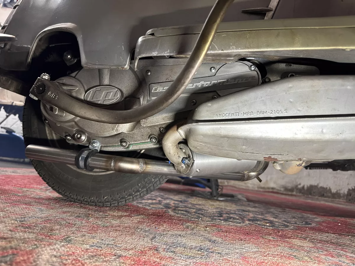 Silencer with tail pipe for standard look -MR PARTS & STYLE- for BGM PRO Clubman SPORT- Lambretta (series 1-3)