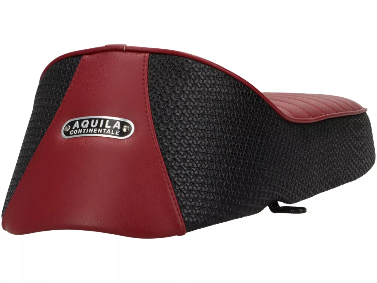 Zadel -SC ANCELLOTTI Wildcat- Vespa PX - Rood/Zwart