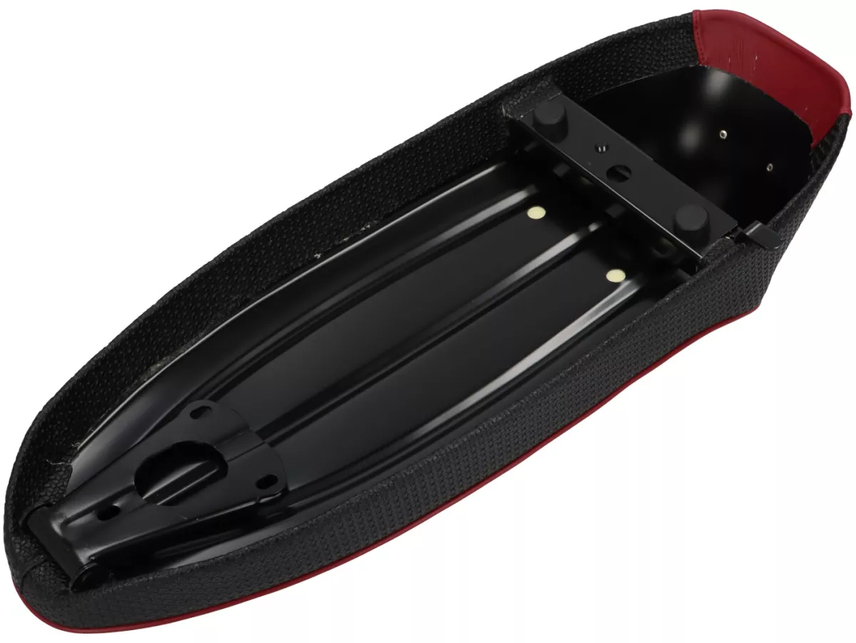 Zadel -SC ANCELLOTTI Wildcat- Vespa PX - Rood/Zwart
