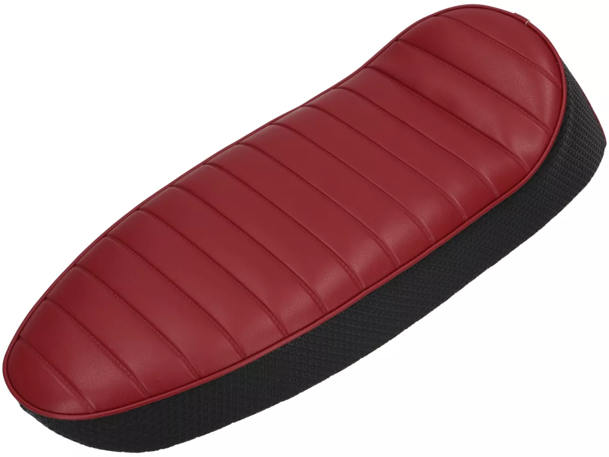 Zadel -SC ANCELLOTTI Wildcat- Vespa PX - Rood/Zwart