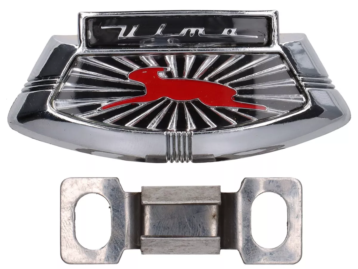 Huruf bertingkat -ULMA- Lambretta LI (hingga tahun 1967), LIS (hingga tahun 1967), SX (hingga tahun 1967) - hitam/merah