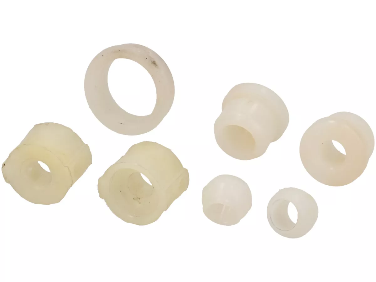Antivibration kit handlebar -UNI AUTO- Lambretta LI (3rd series 1966-), LI S (1966-), SX, DL, GP bushing set