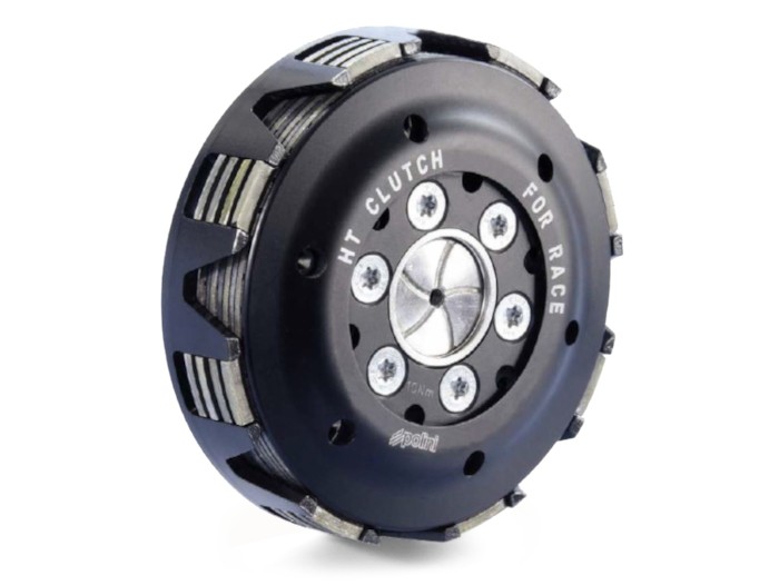 Clutch -POLINI for Race, HT Clutch- for primary wheel Polini 63/64Z - Vespa PX80, PX125, PX150, PX200, T5, Cosa, Rally, Motovespa PX, DS, DN, LML 2T (straight-toothed) -