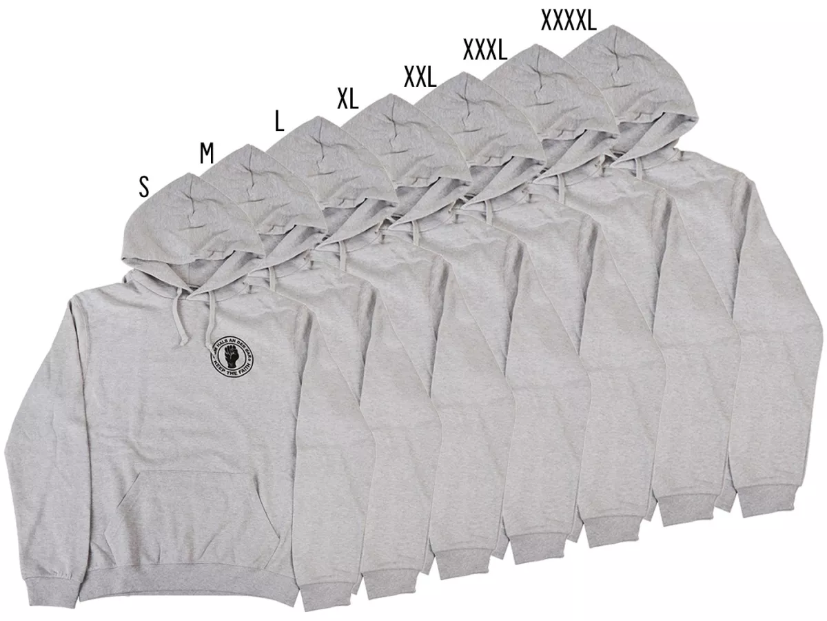 Hoodie, men -Um halb an der Bar- grey -