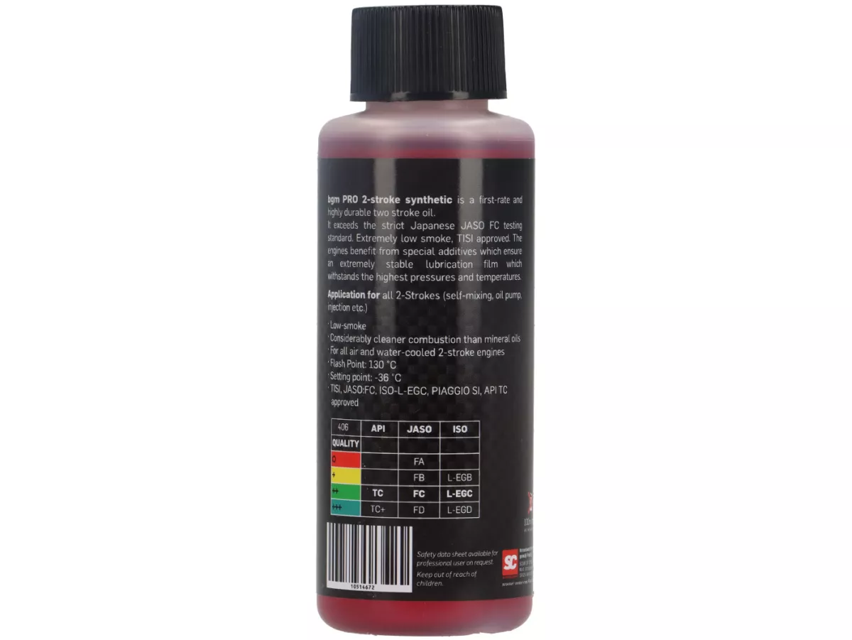 Olio -BGM PRO STREET- sintetico 2 tempi - 100ml