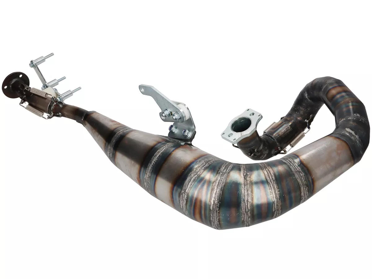 Uitlaat -BGM PRO MZ30 Franspeed by Andy Francis Scooters- Lambretta serie 3 - zonder demper - ongelakt - LI 125, LI 150, LiS 125, LiS 150, TV 175, SX, TV, GT, GP 125, 150, 200