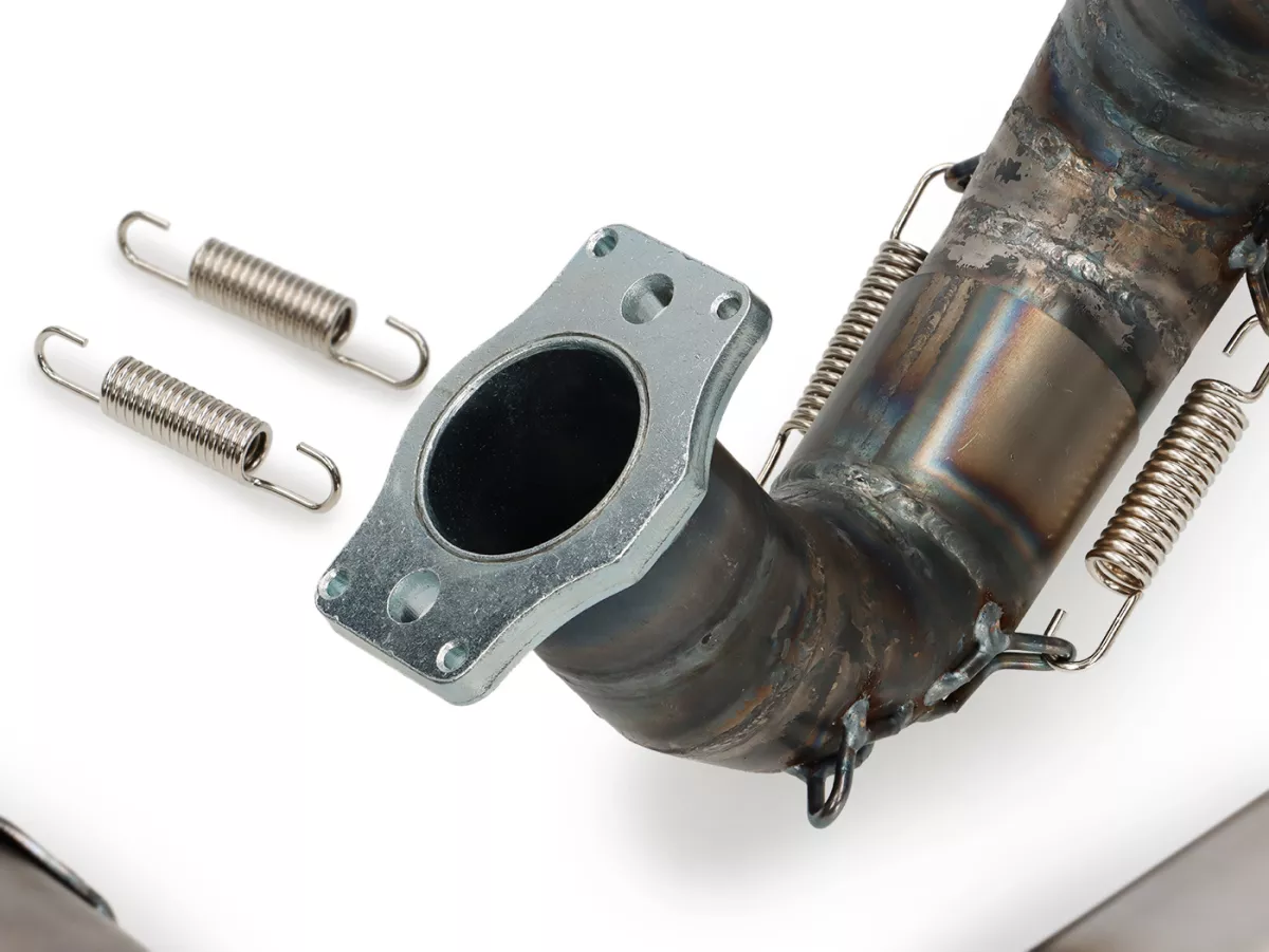 Uitlaat -BGM PRO MZ30 Franspeed by Andy Francis Scooters- Lambretta Serie 1-2 - zonder demper - ongelakt - LI 125, LI 150 Serie 1 en 2, TV 175 Serie 2