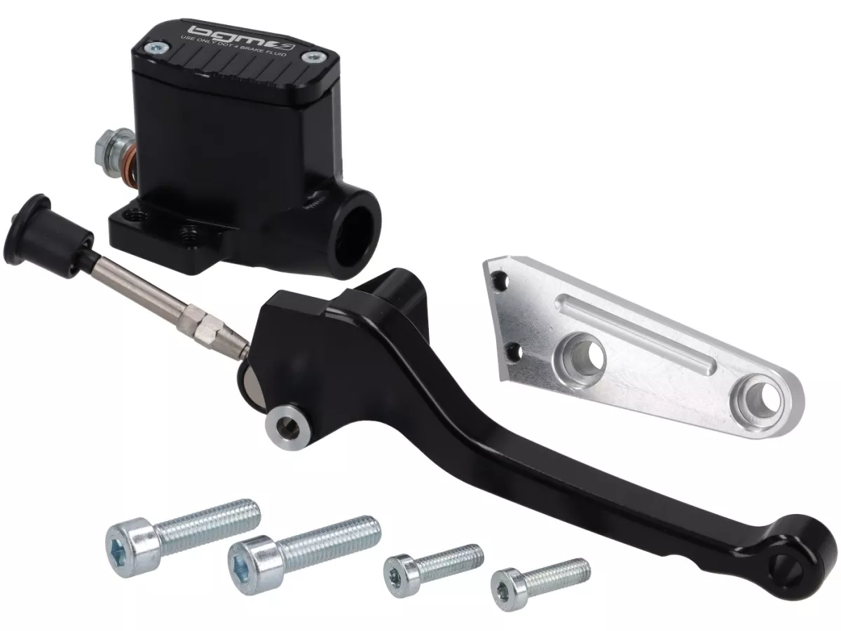Bomba de freno delantero -BGM PRO SPORT- pistón Ø=11mm, CNC - Vespa PK- derecha, negro