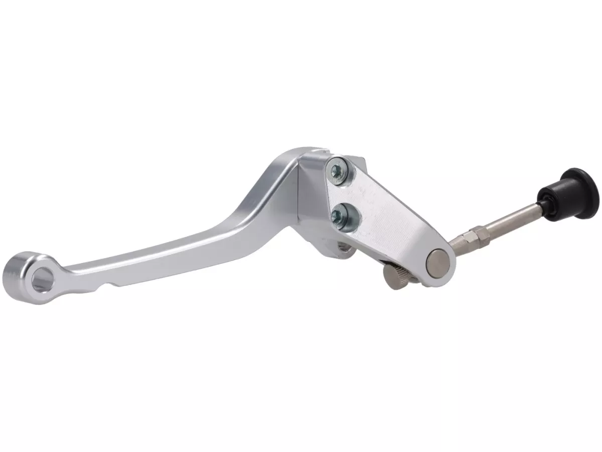 Maître de cylindre de frein (avant) -BGM PRO 4A SPORT- piston Ø=11mm, CNC - Vespa​ V50 Special, V50 Elestart- droit, argenté