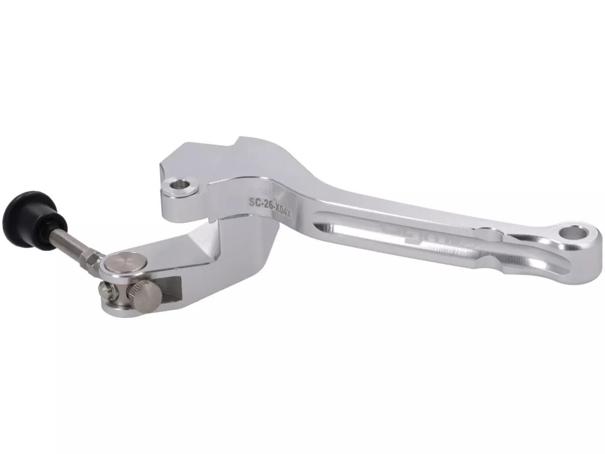 Maître de cylindre de frein (avant) -BGM PRO 4A SPORT- piston Ø=11mm, CNC - Vespa​ V50 Special, V50 Elestart- droit, argenté
