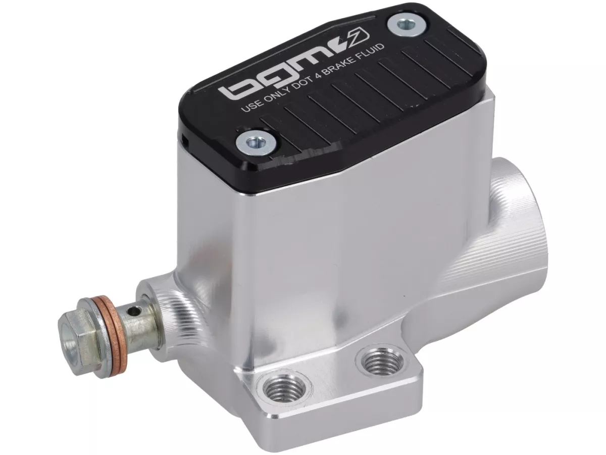 Maître de cylindre de frein (avant) -BGM PRO 4A SPORT- piston Ø=11mm, CNC - Vespa​ V50 Special, V50 Elestart- droit, argenté