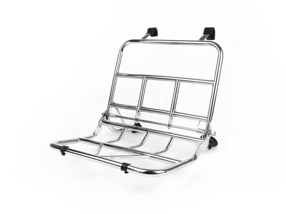 Portaequipajes delantero plegable -bgm PRO- Lambretta LI (Serie 2), TV 175 (Serie 2) - Cromo