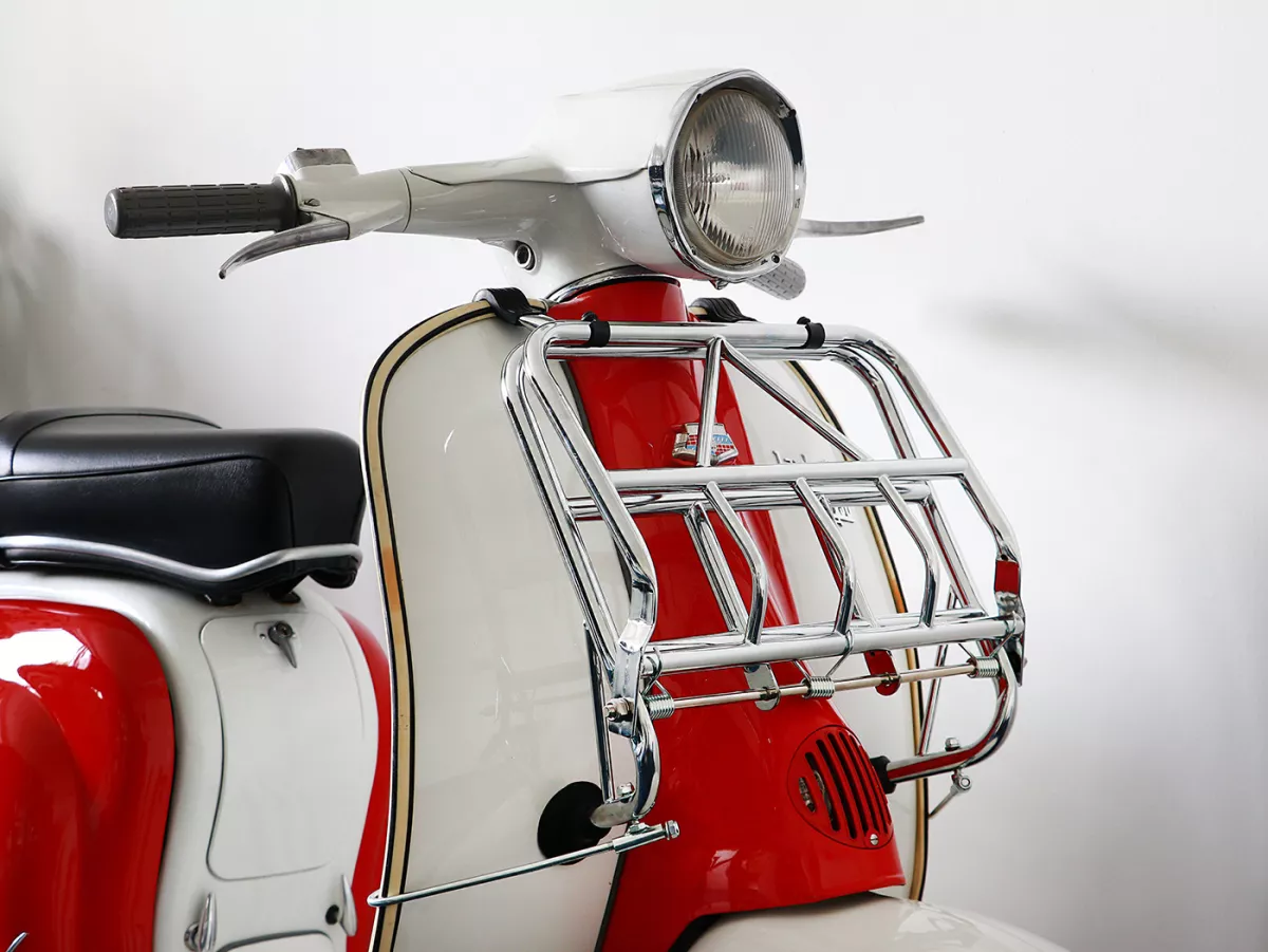 Portaequipajes delantero plegable -bgm PRO- Lambretta LI (Serie 2), TV 175 (Serie 2) - Cromo