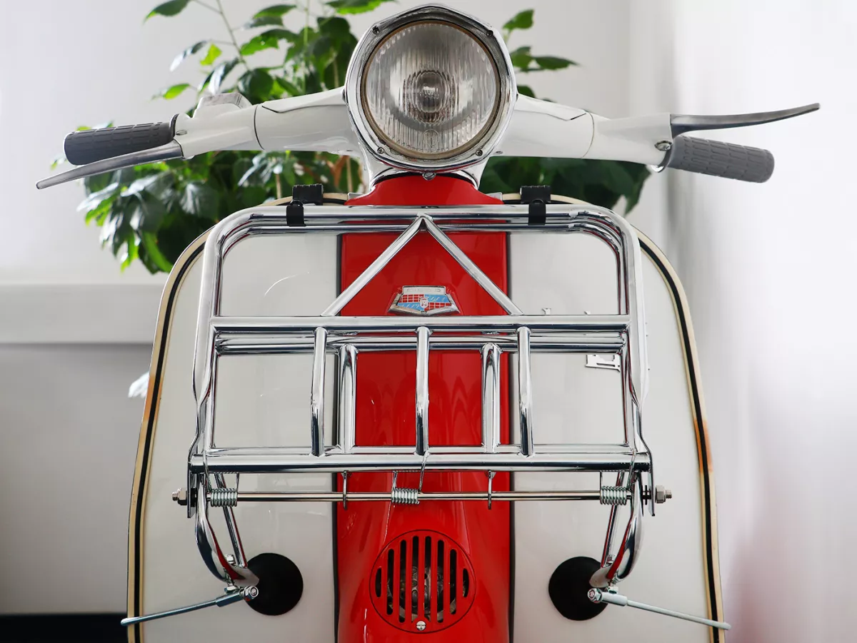Portaequipajes delantero plegable -bgm PRO- Lambretta LI (Serie 2), TV 175 (Serie 2) - Cromo
