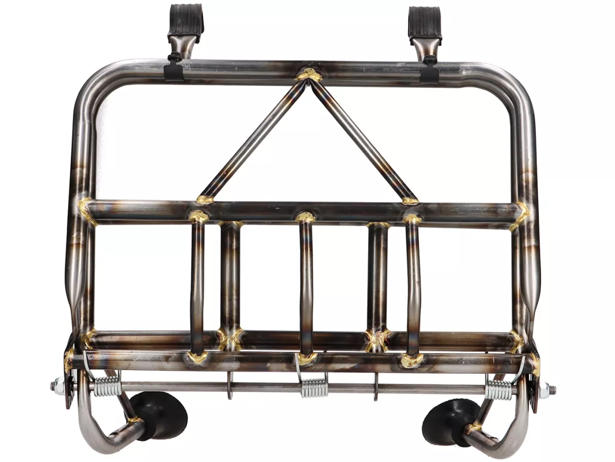 Porte-bagages avant rabattable -BGM PRO- Lambretta LI (Serie 2), TV 175 (Serie 2) - bare metal