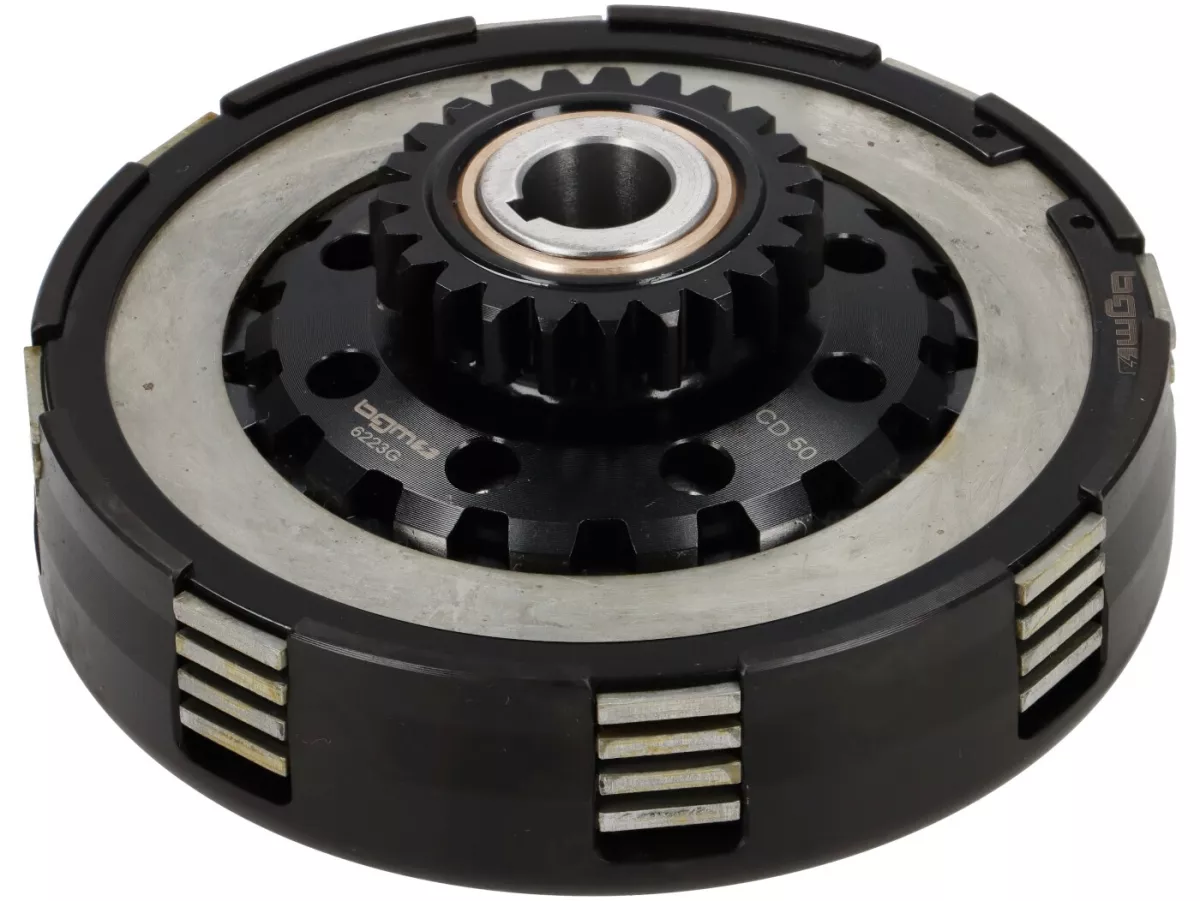 Clutch 23Z (62/63 )-BGM PRO Superstrong 2.0 Touring CR Ultralube - lining type Cosa2 (alloy 14mm/sintered)- 23 teeth for primary wheel BGM Pro 62/63Z (straight toothed) - Vespa PX, T5, Cosa, Sprint, Rally, GT/GTR, TS125, GL150, Super125 (VNC1 from Nr11001