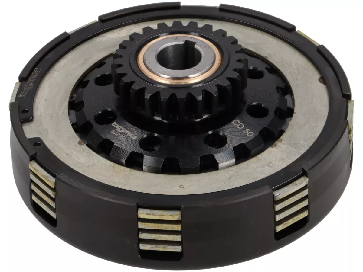 Koppeling 24T (62/63) -BGM PRO Superstrong 2.0 Touring CR Ultralube - Facing Cosa2 (aluminium 14mm/sinter)- 24 tanden voor primair wiel BGM Pro 62/63T (rechte vertanding) - Vespa PX, T5, Cosa, Sprint, Rally, GT/GTR, TS125, GL150, Super125 (VNC1 vanaf Nr11