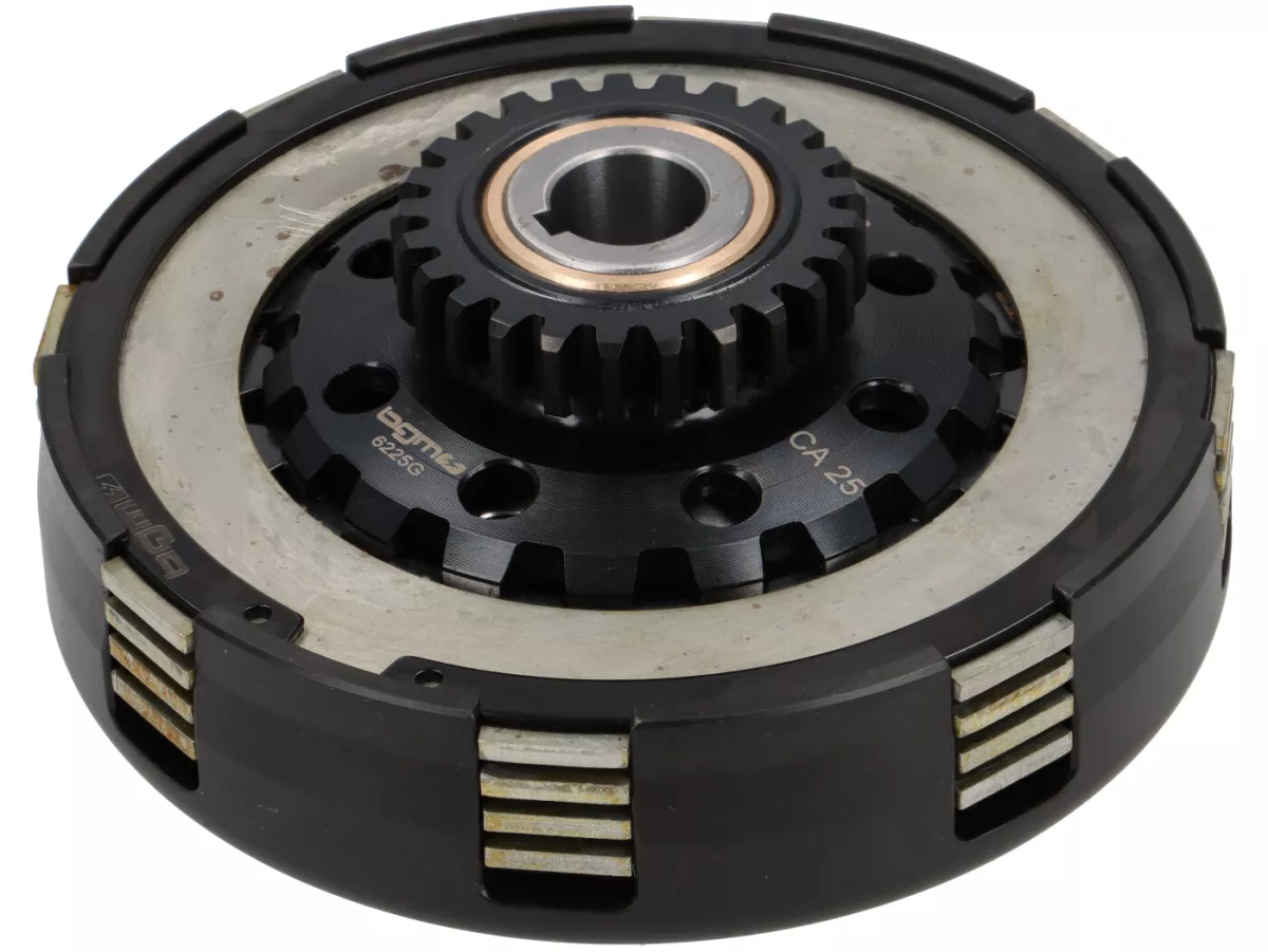 Embrague 25Z (62/63) -BGM PRO Superstrong 2.0 Touring CR Ultralube - Cara Cosa2 (aluminio 14mm/sinter)- 25 dientes para rueda primaria BGM Pro 62/63Z (dientes rectos) - Vespa PX, T5, Cosa, Sprint, Rally, GT/GTR, TS125, GL150, Super125 (VNC1 desde Nr11001)