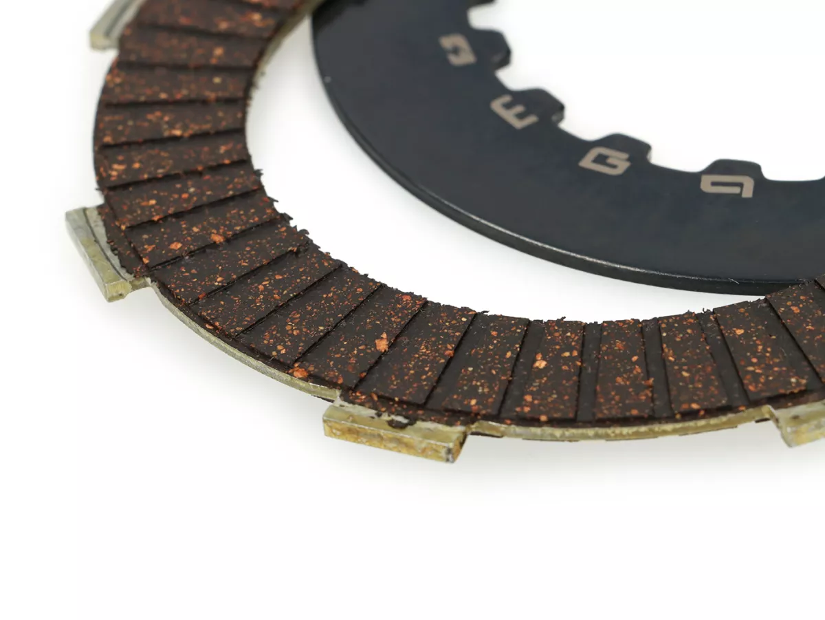 Embrague 25Z (62/63) -BGM PRO Superstrong 2.0 Touring CR Ultralube - Cara Cosa2 (aluminio 14mm/sinter)- 25 dientes para rueda primaria BGM Pro 62/63Z (dientes rectos) - Vespa PX, T5, Cosa, Sprint, Rally, GT/GTR, TS125, GL150, Super125 (VNC1 desde Nr11001)