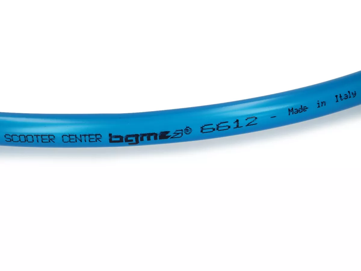 Petrol hose -BGM ORIGINAL Ø7x12mm - Polyurethane- Vespa Classic (Ø inside = 7mm, Ø outside = 14mm, length= 750mm) - blue - suitable for Vespa Smallframe V50, Spezial, PV, ET3, PK, Wideframe, Motovespa