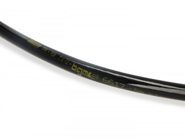 Fuel hose -BGM PRO Ø7x12mm- TPR/PUR (non-hardening)- Vespa Classic (Ø inside = 7mm, Ø outside = 12mm, length = 750mm) - black - suitable for Vespa Smallframe V50, Spezial, PV, ET3, PK, Wideframe, Motovespa